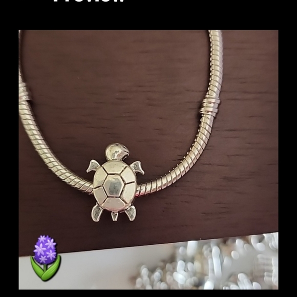 TURTLE  Charm for European Style Bracelets Tibeten alloys - Picture 1 of 5